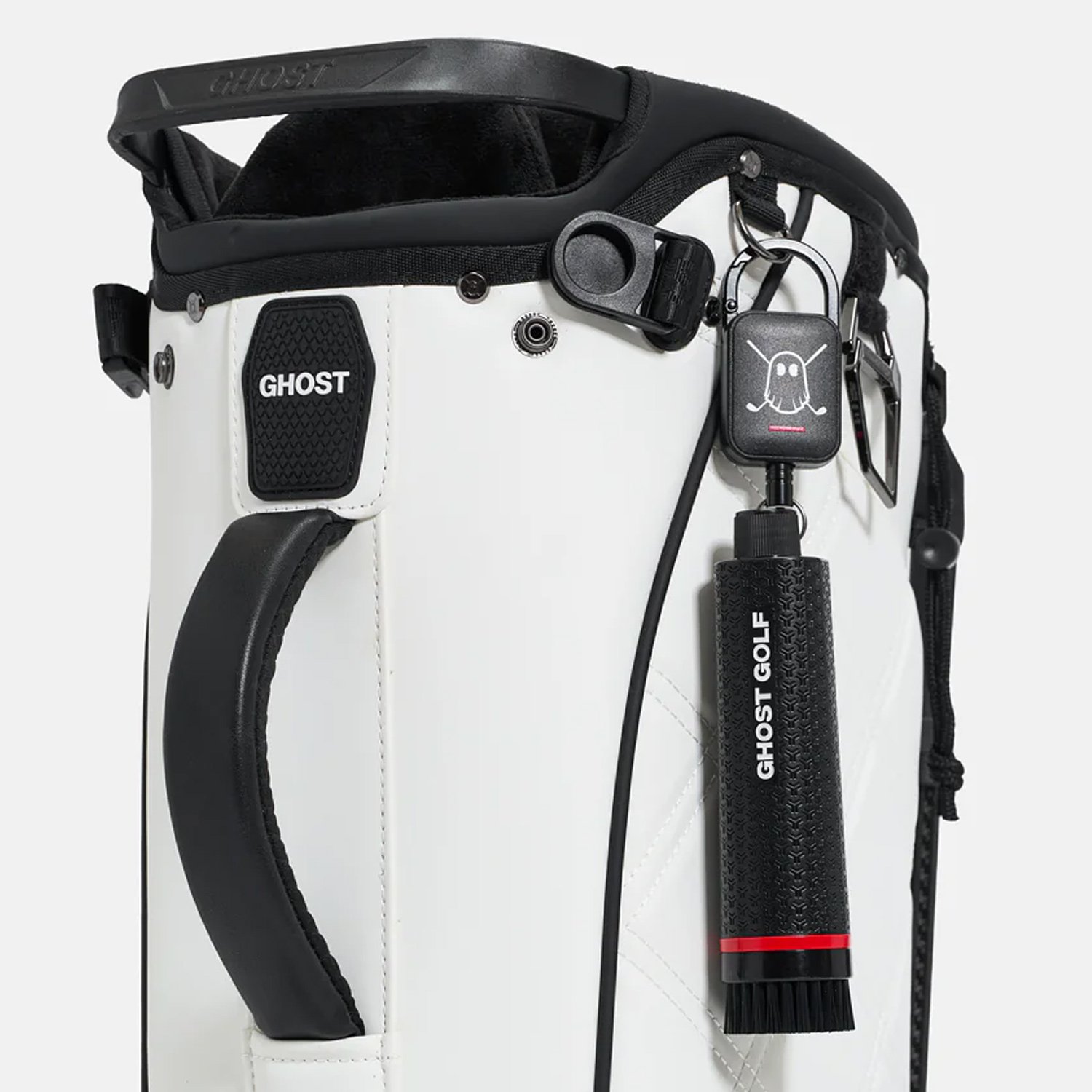Magnetic Golf Club & Shoe Brush Svart Ghost Golf Magnetic Golf Club & Shoe Brush Svart Ghost Golf