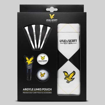 Argyle Tote Pouch Gift Set Svart Lyle & Scott