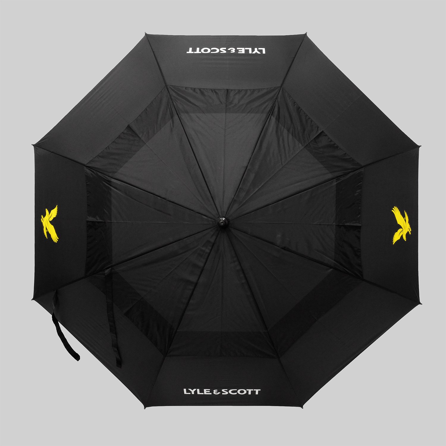 Wind Proof Umbrella Svart Lyle & Scott