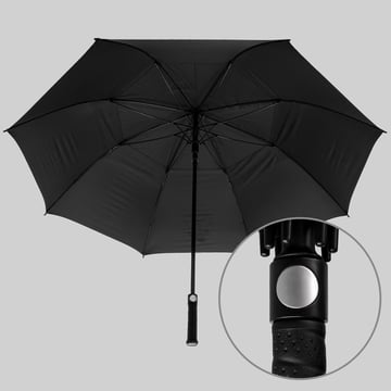 Wind Proof Umbrella Svart Lyle & Scott