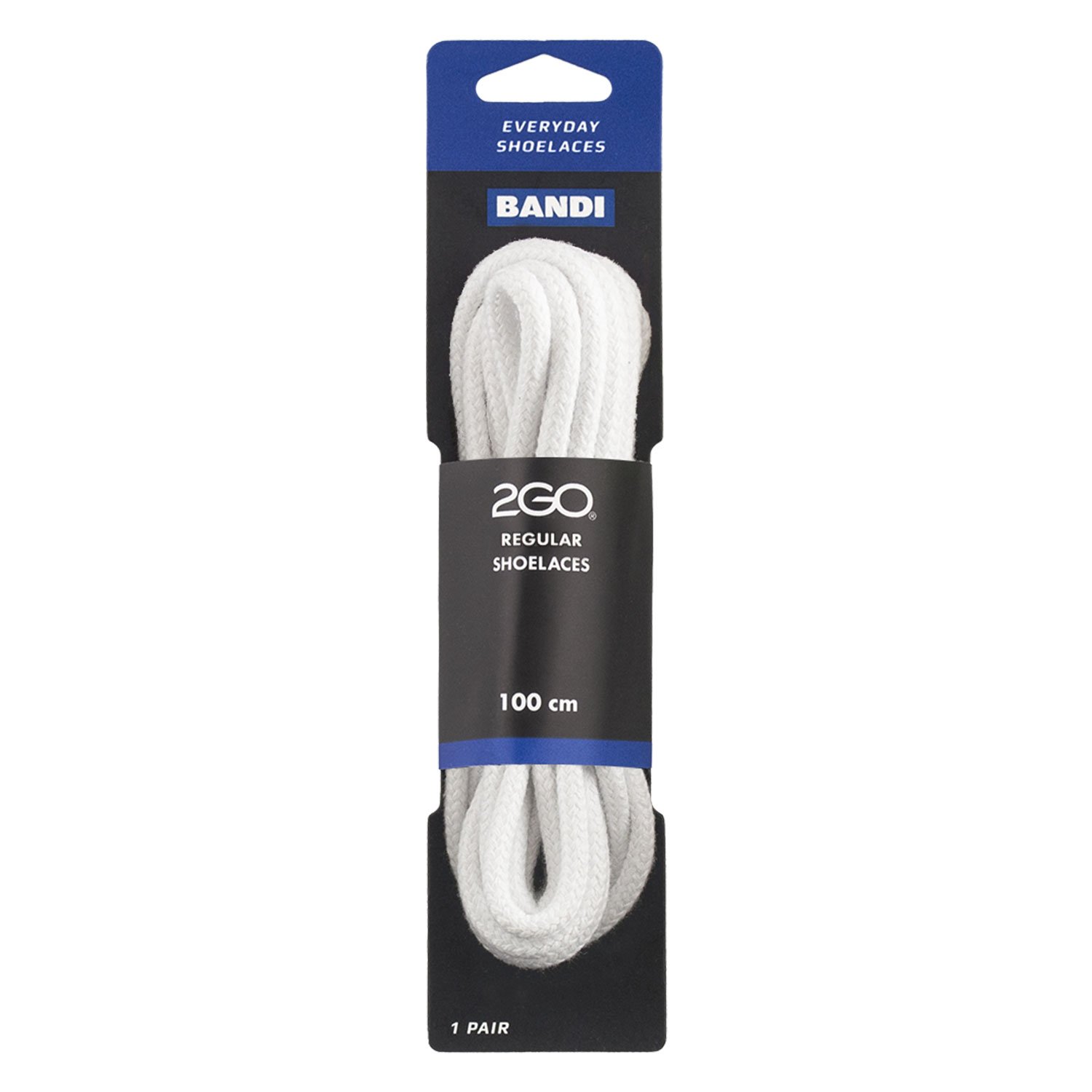 Shoelaces 177 White 100cm 2GO