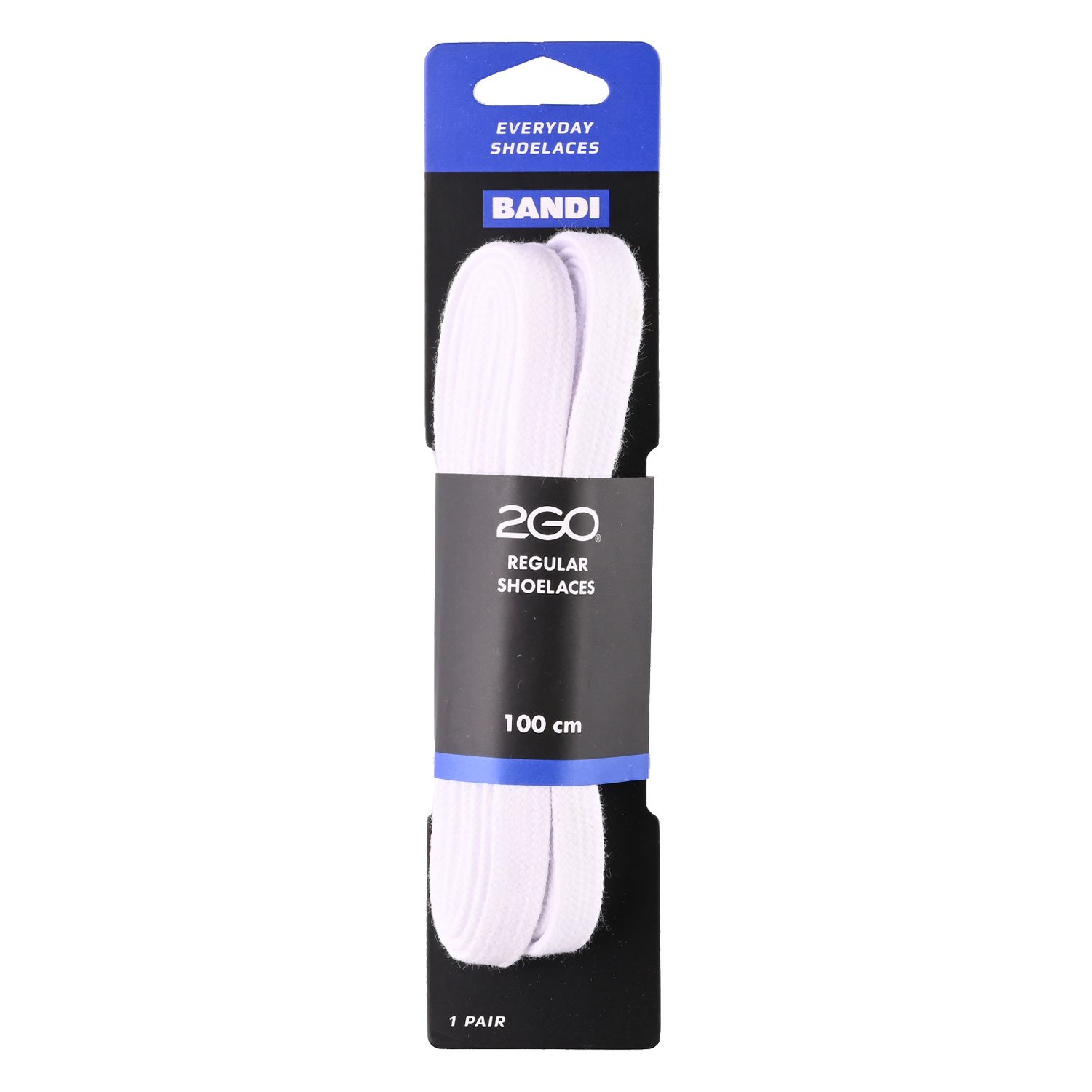 Shoelaces 199 White 100cm 2GO