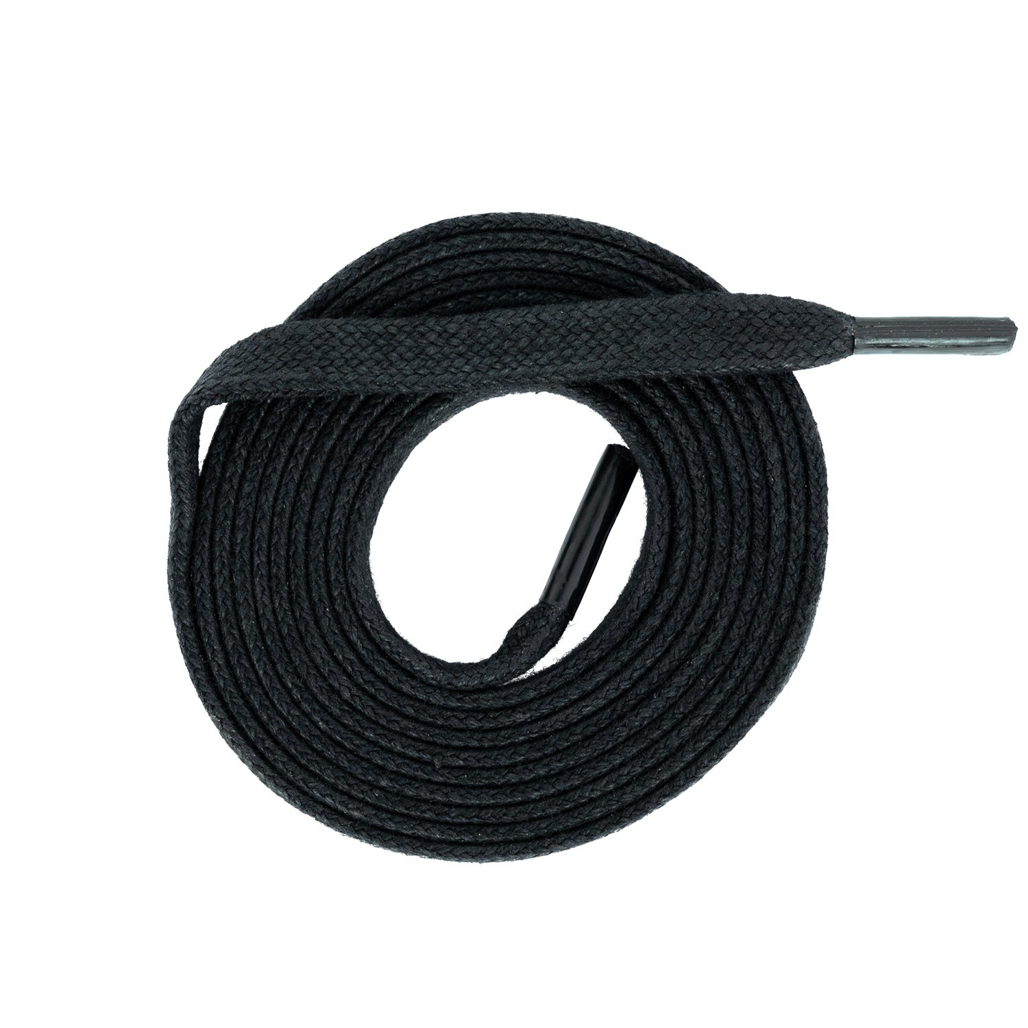 Waxed Sneakerlaces 769 Black 130cm 2GO