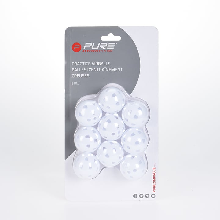 Practice Ball Airflo White 9 Pack Pure