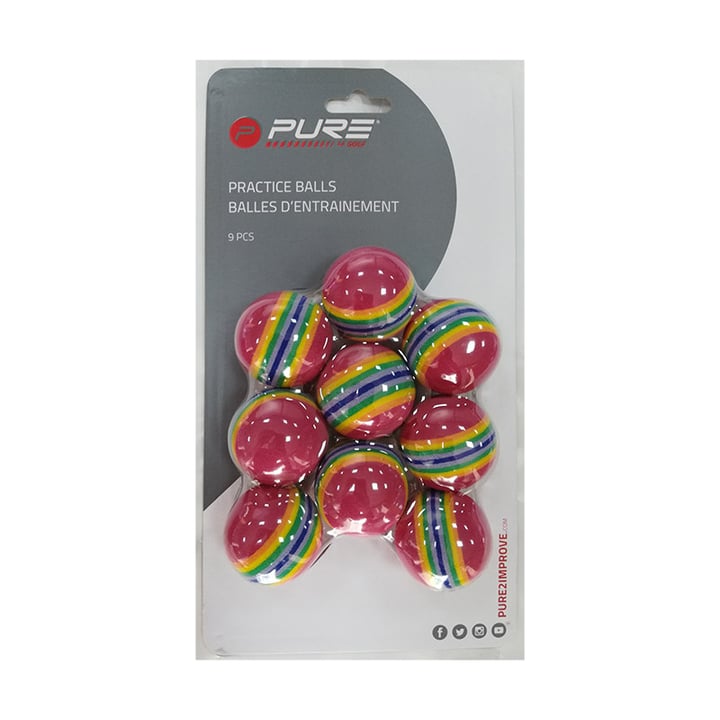 Practice Balls Foam 9 Pack Pure