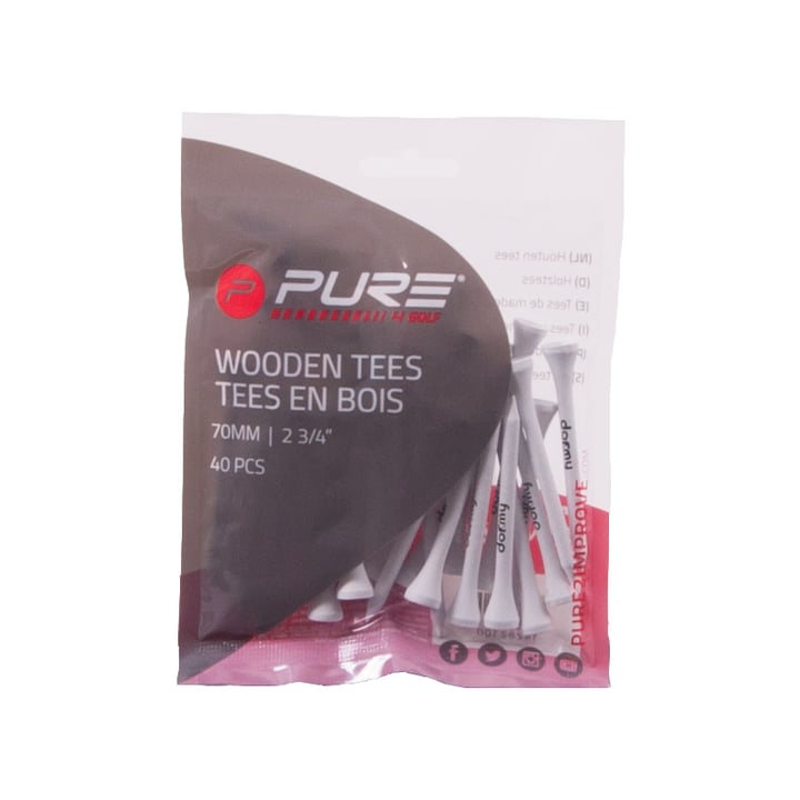 Dormy Tees 40-Pack 70 mm Pure