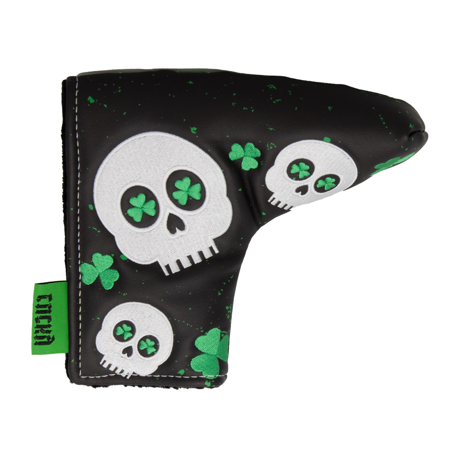 Headcover Putter Mallet Le noir Vert