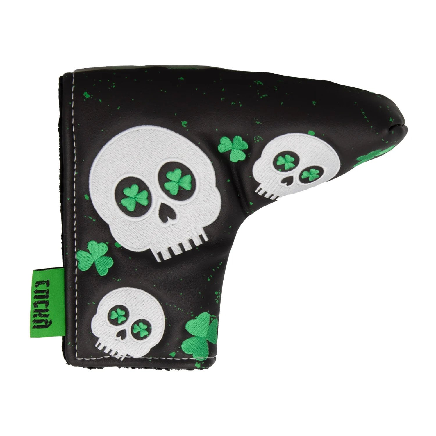 Headcover Putter Blade Svart Grön