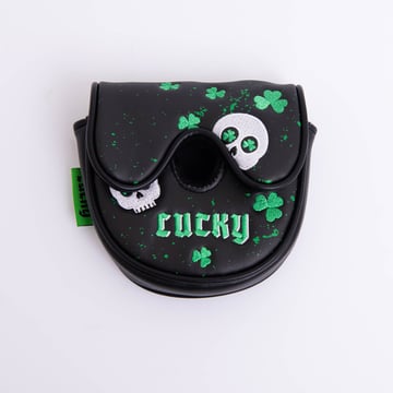 Headcover Putter Mallet Center Black Green Pure