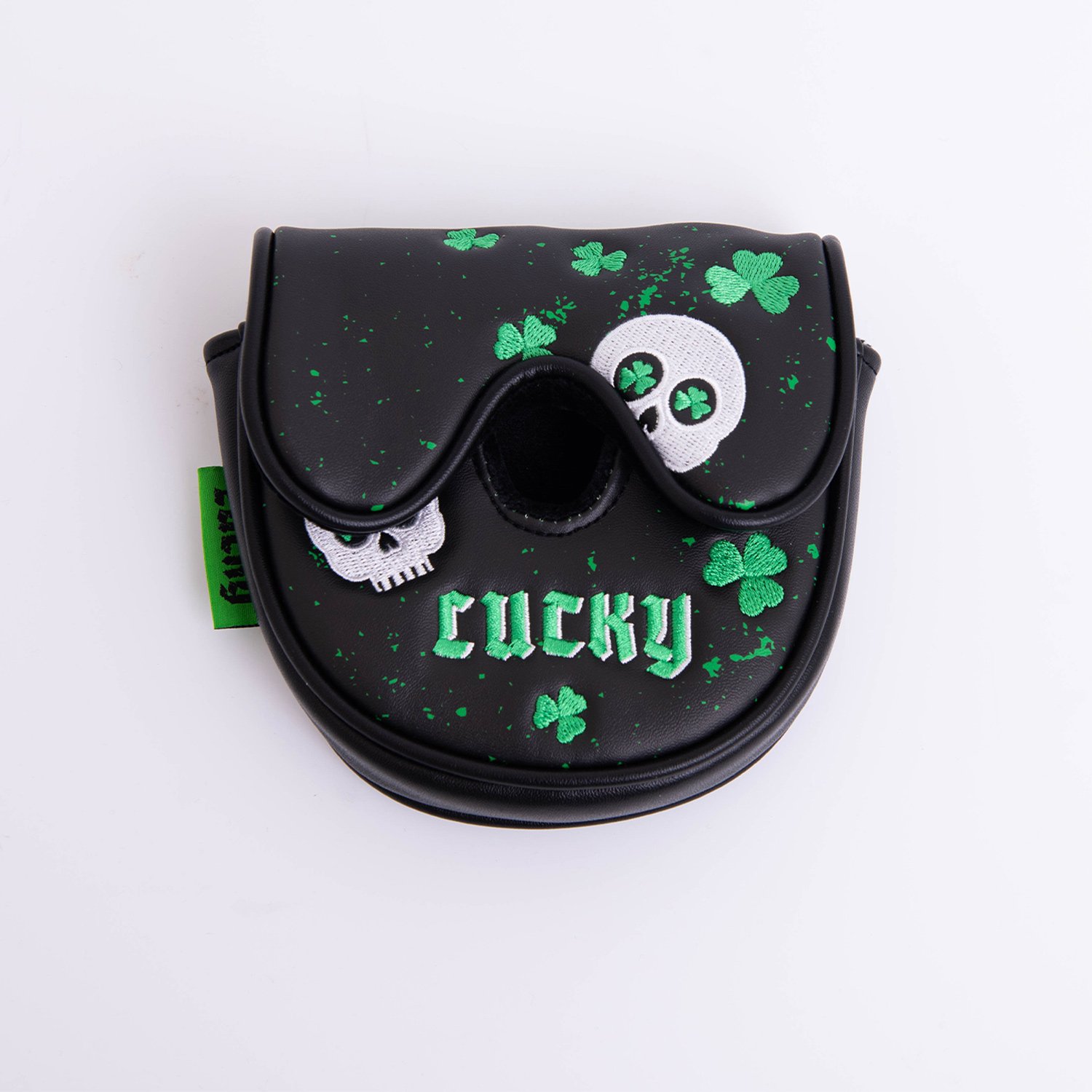 Headcover Putter Mallet Center Black Green Pure Headcover Putter Mallet Center Black Green Pure