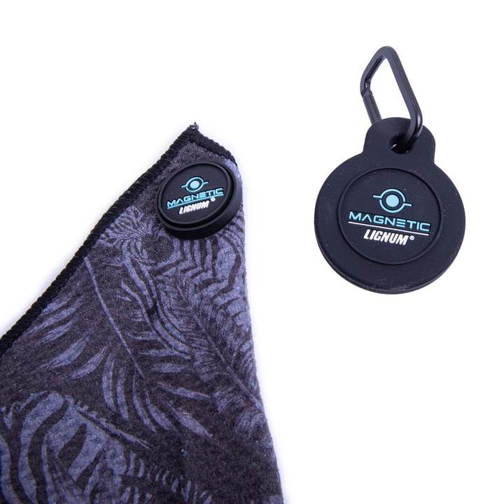 Magnetic Towel Svart Grå Lignum