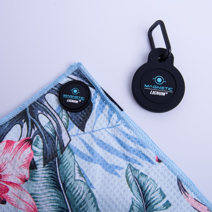 Magnetic Towel Vit Blå Rosa Lignum