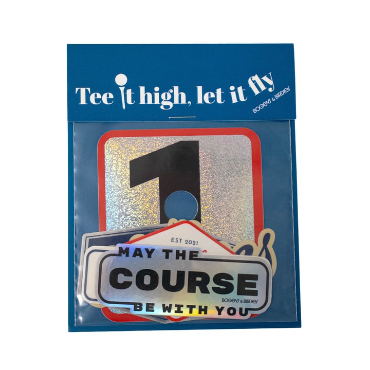 Stickers Pack Tee It High Bogeys & Birdies