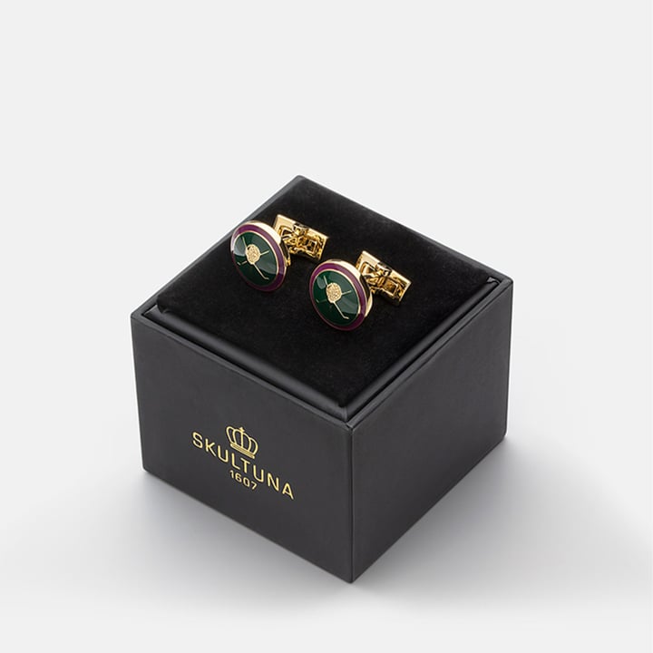 Cufflinks British Sporting Golf Grün Skultuna Cufflinks British Sporting Golf Grün Skultuna