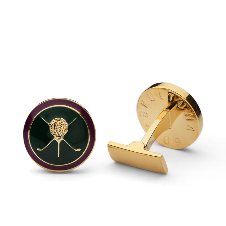 Cufflinks British Sporting Golf Grün Skultuna Cufflinks British Sporting Golf Grün Skultuna