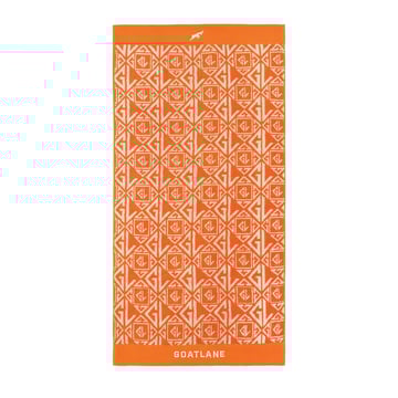 The Jacquard Golf Towel Orange Goatlane