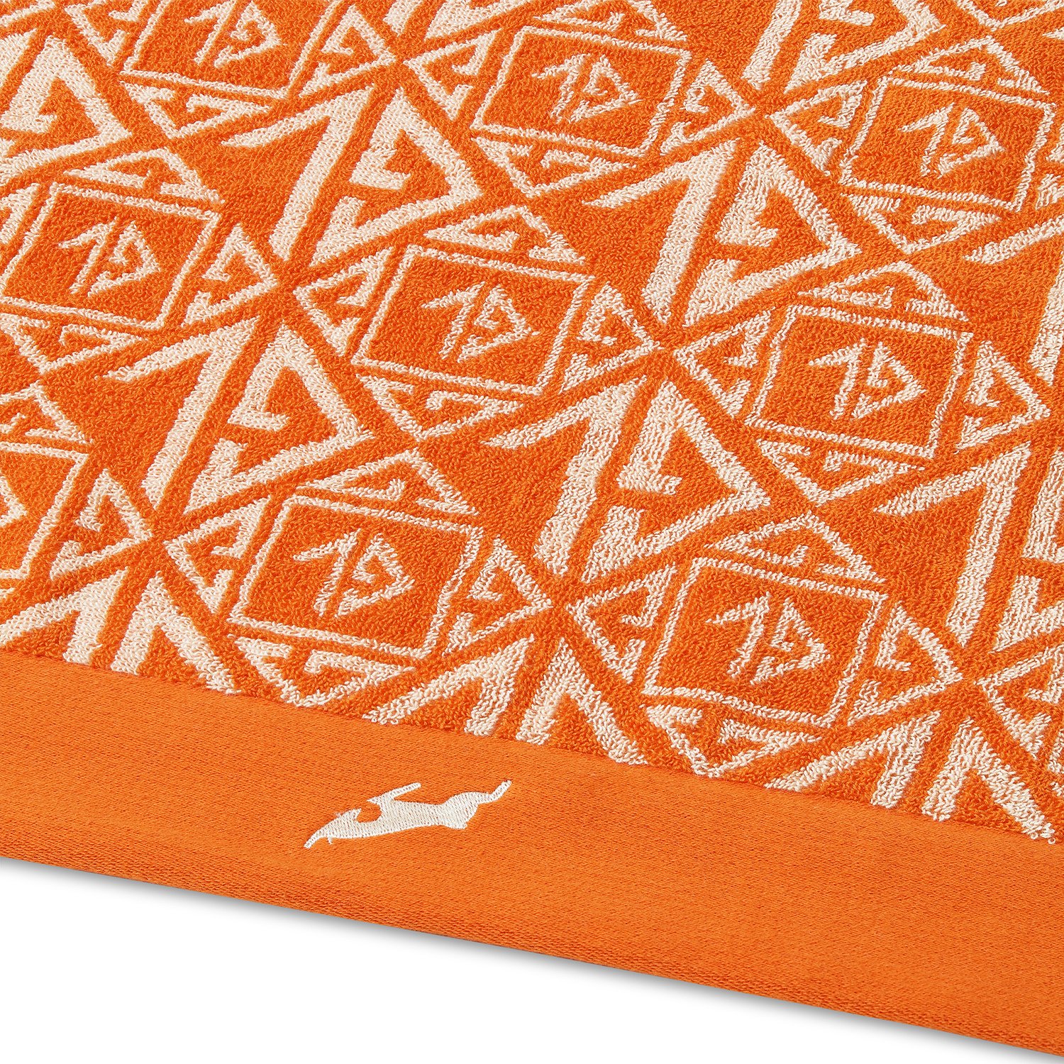 The Jacquard Golf Towel Orange Goatlane