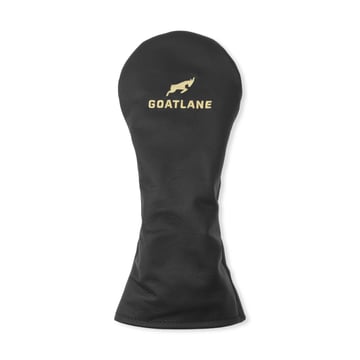 Leather Headcover Driver Black Goatlane