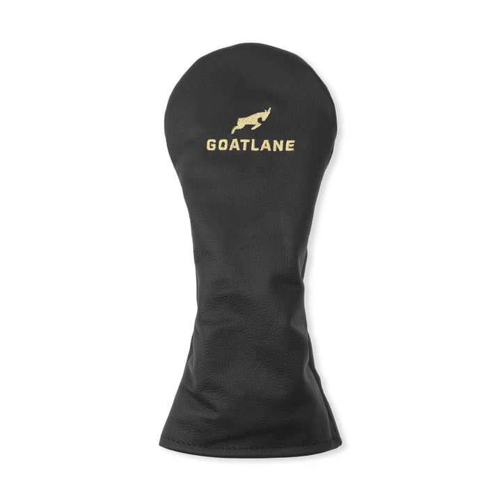 Leather Headcover Driver Black Goatlane