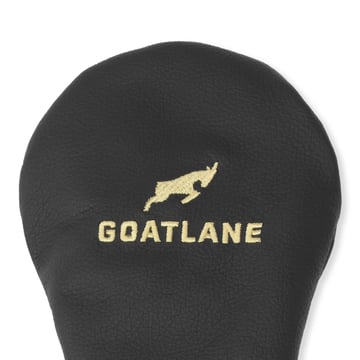 Leather Headcover Driver Black Goatlane