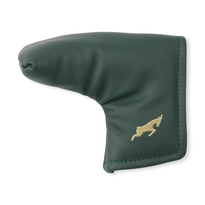 Leather Headcover Putter Blade Green Goatlane