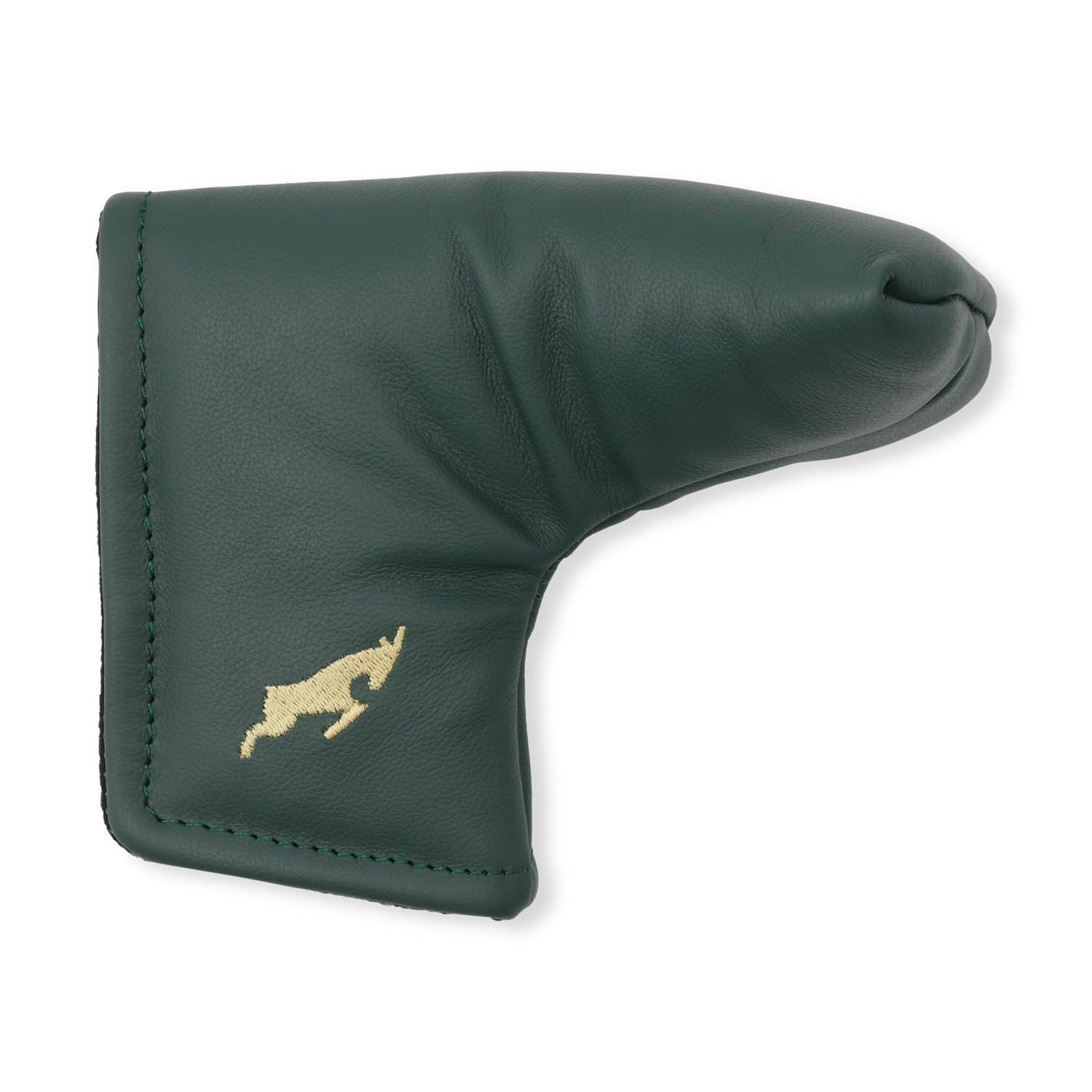 Leather Headcover Putter Blade Grön Goatlane