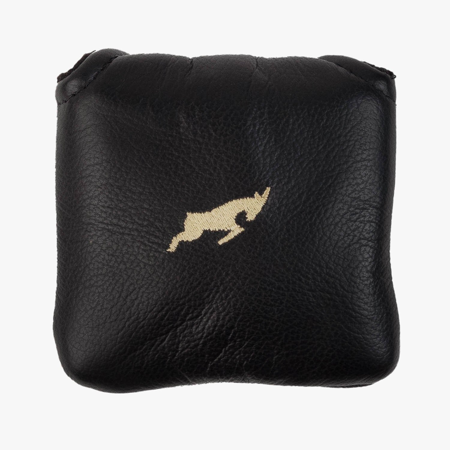 Leather Headcover Putter Mallet Black