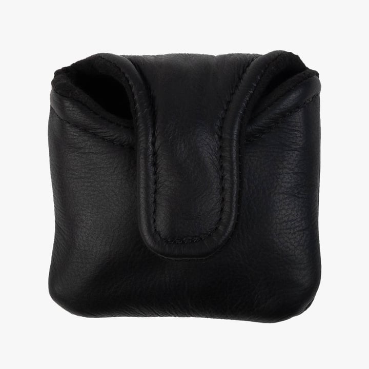Leather Headcover Putter Mallet Black Goatlane