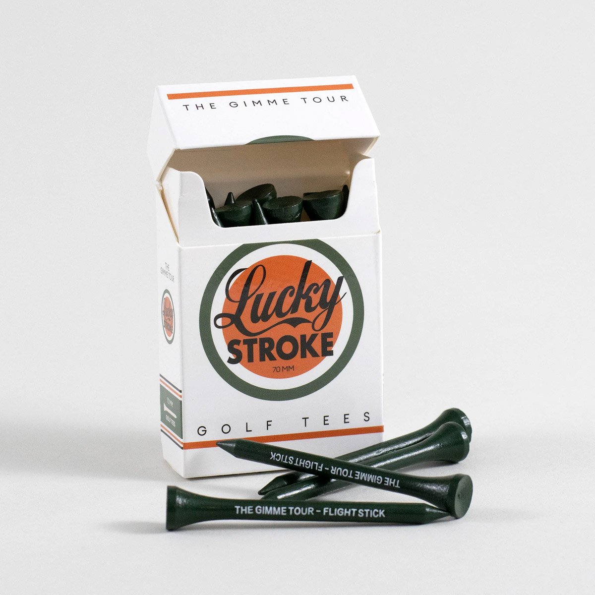 70 mm Golf Tees Lucky Stroke Valkoinen The Gimme Tour 70 mm Golf Tees Lucky Stroke Valkoinen The Gimme Tour