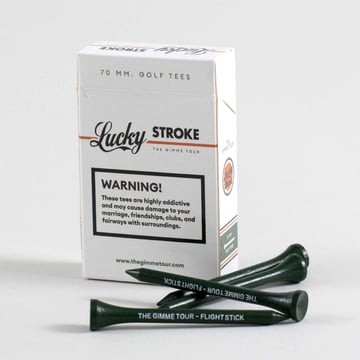70 mm Golf Tees Lucky Stroke Valkoinen The Gimme Tour