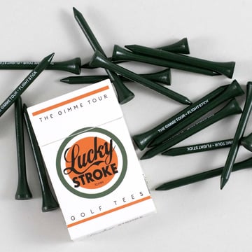 70 mm Golf Tees Lucky Stroke Valkoinen The Gimme Tour