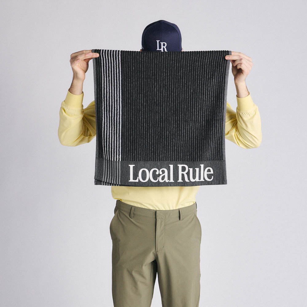 Gym Towel Svart Local Rule