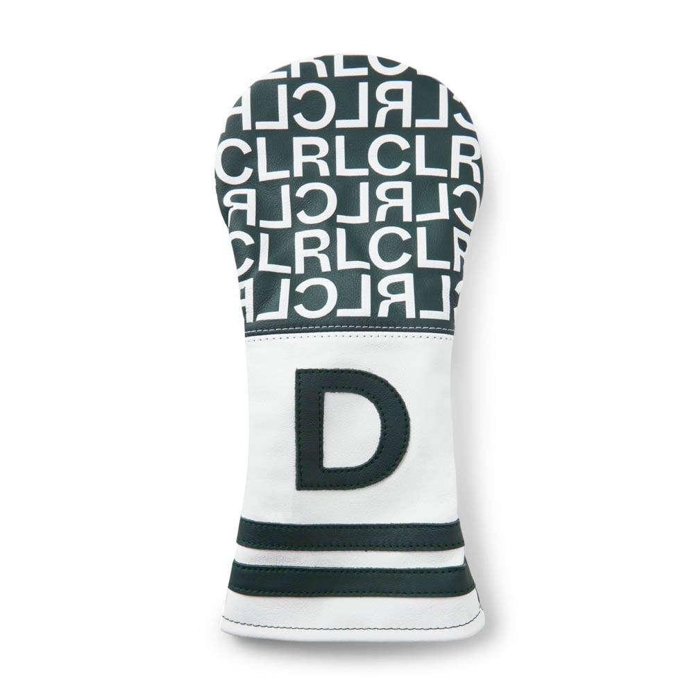 Headcover Driver Vit Grön Local Rule