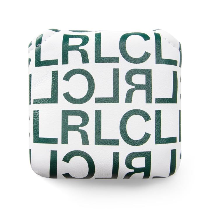 Headcover Mallet Putter White Green Local Rule Headcover Mallet Putter White Green Local Rule