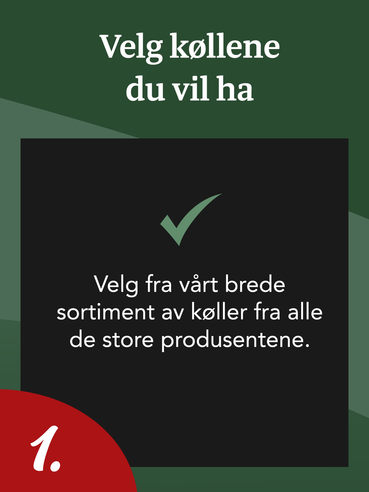 Velg de racketene du ønsker fra vårt brede utvalg av racketer fra alle de store produsentene, steg 1.